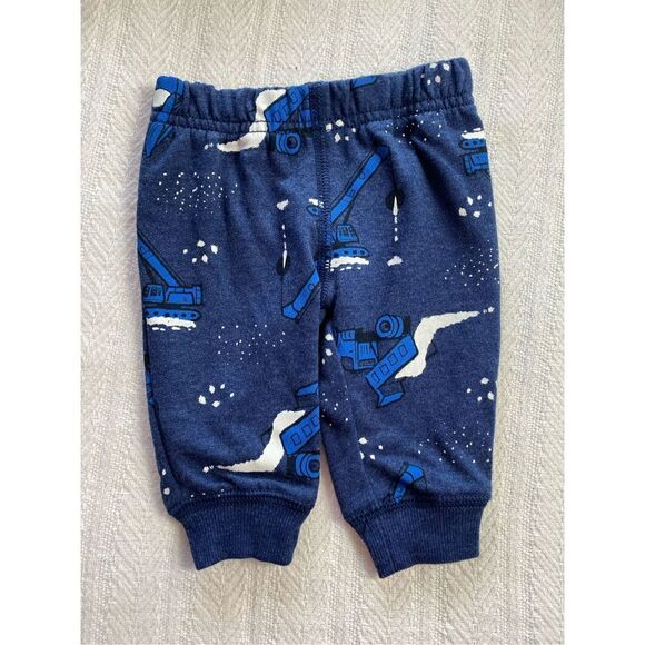 CARTER’S BABY BOY 3M Construction Fleece Top and Bottoms Set - Picture 4 of 7